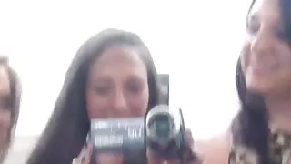 Real exhibitionist amateurs flashing on highway