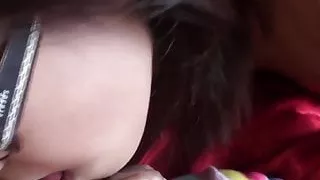 Cute Asian Teen Going Down On Her Friend