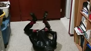 Catsuit Self Bondage Hogtie