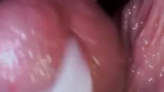 Cutting sex inside vagina plus music