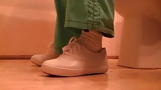 Keds sneaker shoeplay in the bathroom Full Vid