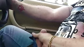 Handjob While Driving