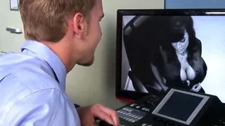 Femdom ffm officesex with Lisa Ann and Ava Addams