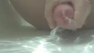 action cam: cum underwater, strapon and double dildo fuck