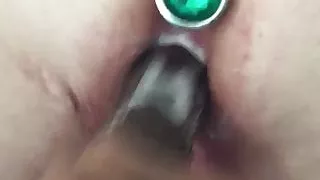 Plugged slut made to cream