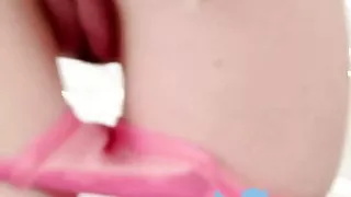 Candy May see through pink panties