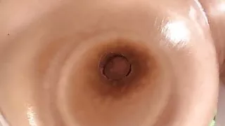 Bikini cosplayer getting pussy rubbed by masseur