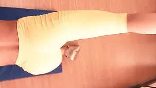 Incredible Cameltoe Teen Working Out!! Perfect Round Ass Too