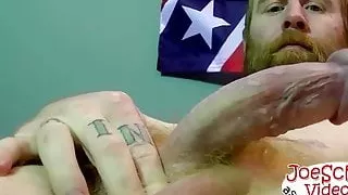 Amateur straight redhead guy gets blown