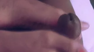 ebony makes a nice footjob