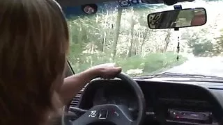 70 years old granny gets banged roadside