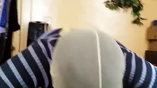 ebony pantyhose head