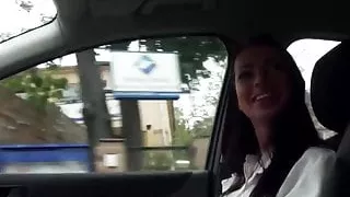 Stranded european doctor gets a cum mouthful