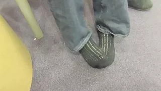 Incredibly Sexy Talk and Feet in Black Socks Tease