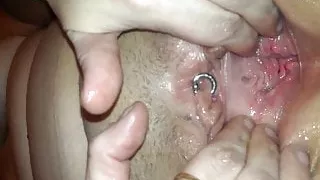 Wifes cunt gapeing squirting and creaming