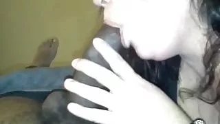 Bbw enjoy sucking bbc & tasting cum