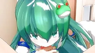 MMD - Sanae POV Blowjob.