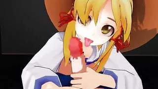 MMD - Suwako POV Blowjob.