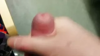 Jerking on the train, cumming in the open