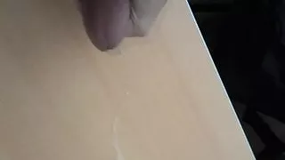 Nice cumshot during quick wank