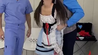 Gia Page pumps beer with her asshole and does ATM