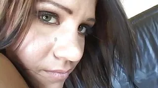 Cute brunette Addison Rose was boned down by dude with big dick