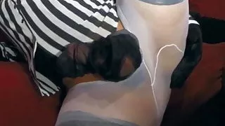 Horny Plug in White Stockings