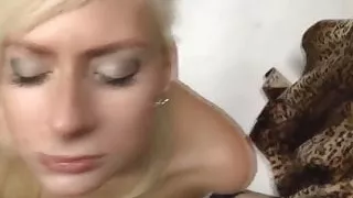 European amateur facialized after her pov bj