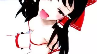 touhou reimu sexy dance