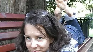 French barefeet hippy girl