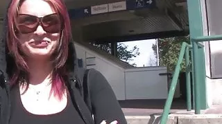 German Homeless Teen get seduce to first time fuck for money