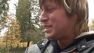 Old granny prostitute picked up for play