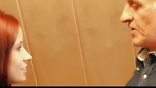 Old man receives young pussy sexual thanking