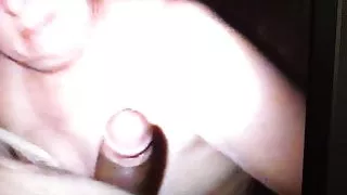 spanking my dick with her hair