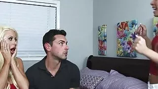 Gorgeous blondes Carmen Caliente and Courtney Taylor fucking