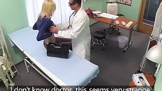 FakeHospital Skinny blonde takes doctors advice