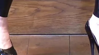 Natasha Black Latex Sleeved Catsuit