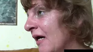 Two mature german sluts sharing cock in threesome