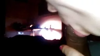 Ältere Cougar Deepthroats einen großen schwarzen Schwanz