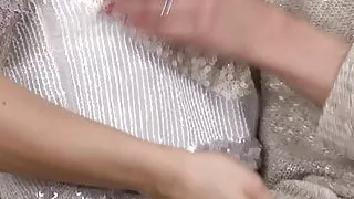 Lesbea Tiny teen given strap on pounding