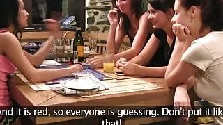 Girlfriends Horny lesbians get hot and wet by the fire