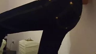 Flashen, Jeans, Höschen, Eng, Upskirt, Ehefrau