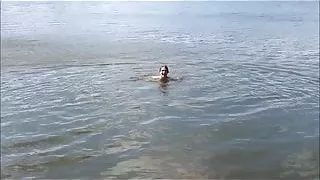 Skinny dipping at a park- andrea sky