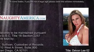 Busty step mom Devon Lee fuck outdoors