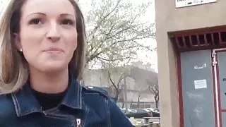 Gorgeous pickedup babe closeup fucked hard