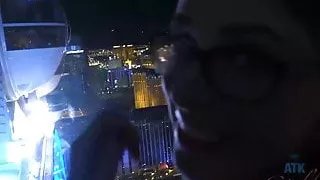 Penny's mouth receives your cum several times in Vegas