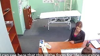 FakeHospital Short haired hottie has no insurance