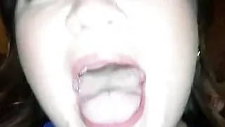 Sammie Louisburg swallowing cum