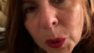 Naughty American step mom playing with herself