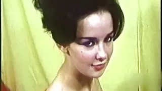 TOO MUCH - vintage leggy brunette striptease 60s